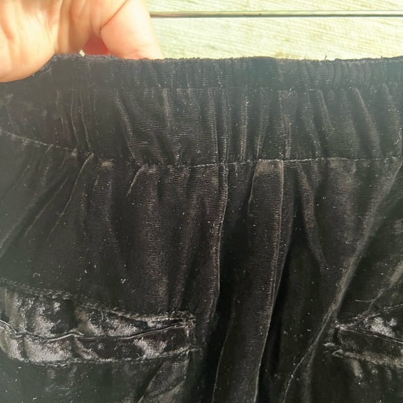 NWT new small Anthropologie wide leg velvet pants black - Picture 11 of 17